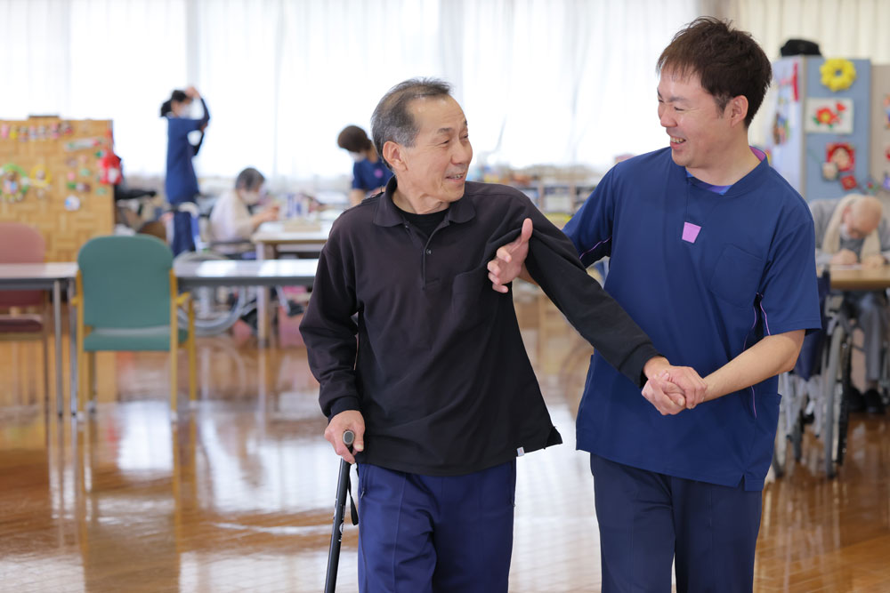 利用者さまと介護士