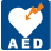 AED（自動体外式除細動器）を設置している